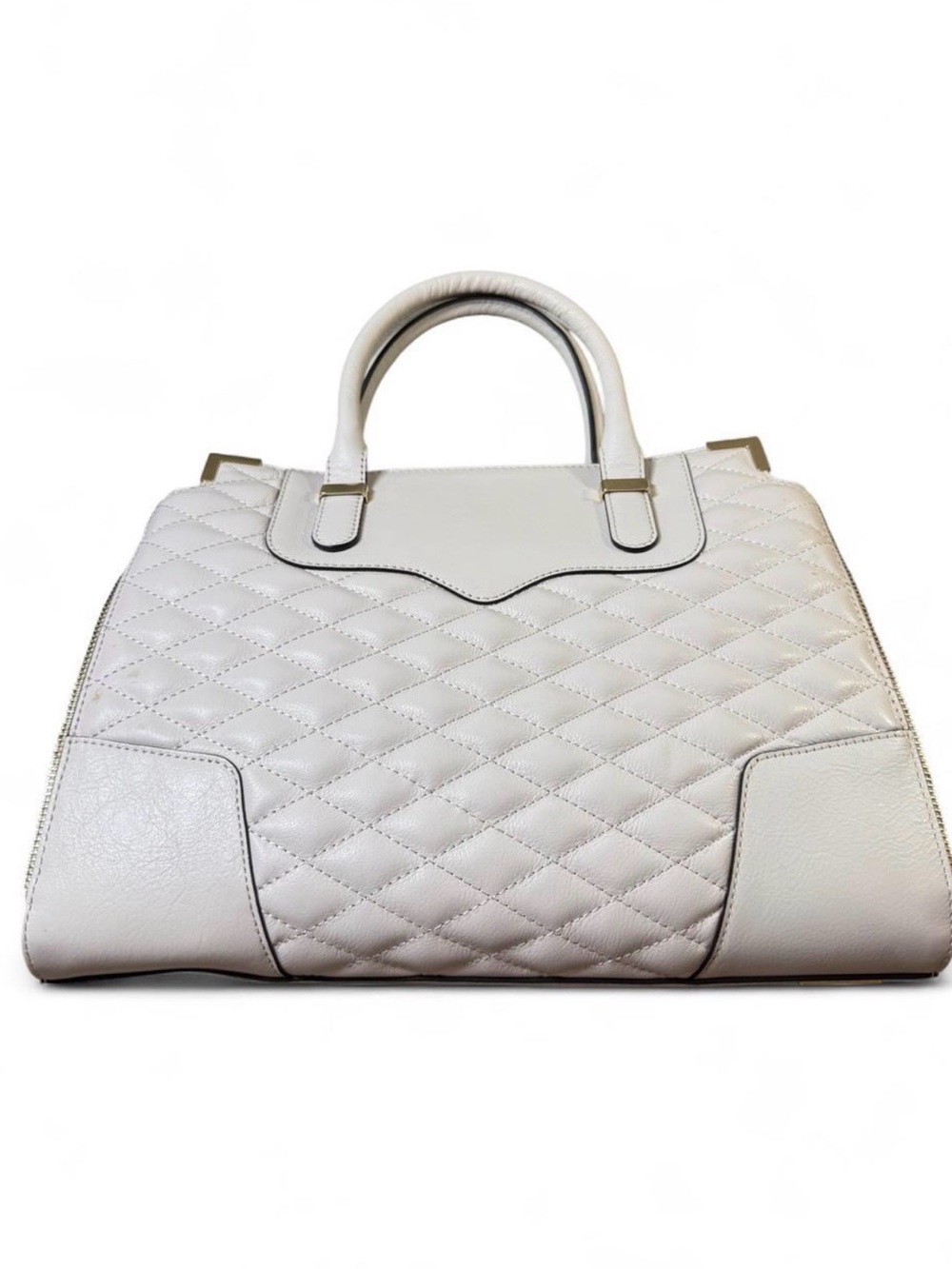 Rebecca Minkoff White Quilted Leather Satchel